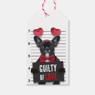 Funny Valentine's Day Mugshot Guilty Liebe Hund Geschenkanhänger