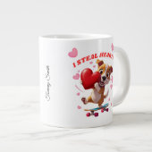 Funny Valentine's Day - Niedlich, modern & humorvo Jumbo-Tasse (Vorderseite Rechts)