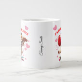 Funny Valentine's Day - Niedlich, modern & humorvo Jumbo-Tasse (Vorderseite)