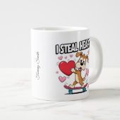 Funny Valentine's Day - Niedlich, modern & humorvo Jumbo-Tasse (Vorderseite Rechts)