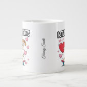 Funny Valentine's Day - Niedlich, modern & humorvo Jumbo-Tasse (Vorderseite)