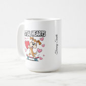 Funny Valentine's Day - Niedlich, modern & humorvo Kaffeetasse (Vorderseite Links)