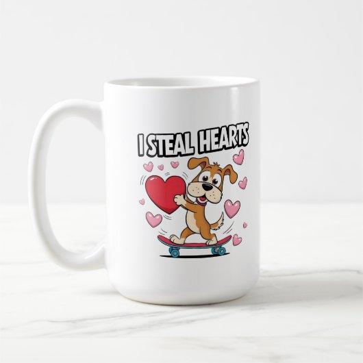 Funny Valentine's Day - Niedlich, modern & humorvo Kaffeetasse (Links)