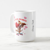 Funny Valentine's Day - Niedlich, modern & humorvo Kaffeetasse (Vorderseite Links)