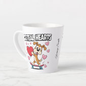 Funny Valentine's Day - Niedlich, modern & humorvo Milchtasse (Linke Ecke)