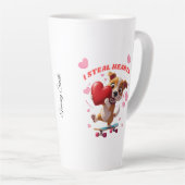 Funny Valentine's Day - Niedlich, modern & humorvo Milchtasse (Rechte Ecke)