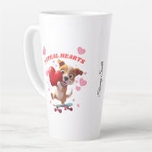 Funny Valentine's Day - Niedlich, modern & humorvo Milchtasse (Linke Ecke)