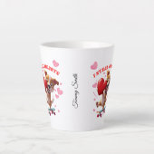 Funny Valentine's Day - Niedlich, modern & humorvo Milchtasse (Vorderseite)