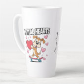 Funny Valentine's Day - Niedlich, modern & humorvo Milchtasse (Linke Ecke)