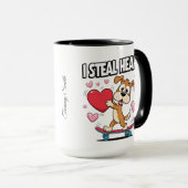 Funny Valentine's Day - Niedlich, modern & humorvo Tasse (VorderseiteRechts)