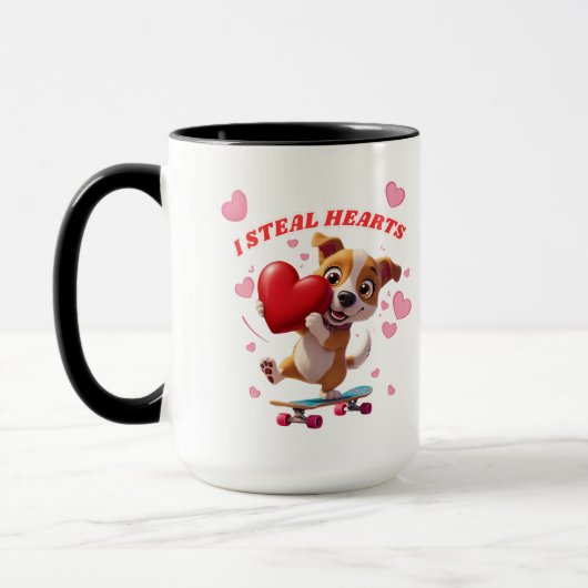 Funny Valentine's Day - Niedlich, modern & humorvo Tasse (Links)