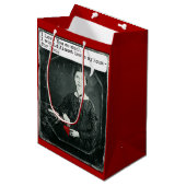 Funny Valentine's Day Poet Emily Dickinson Spaß Mittlere Geschenktüte (Vorderseite Schrägansicht)