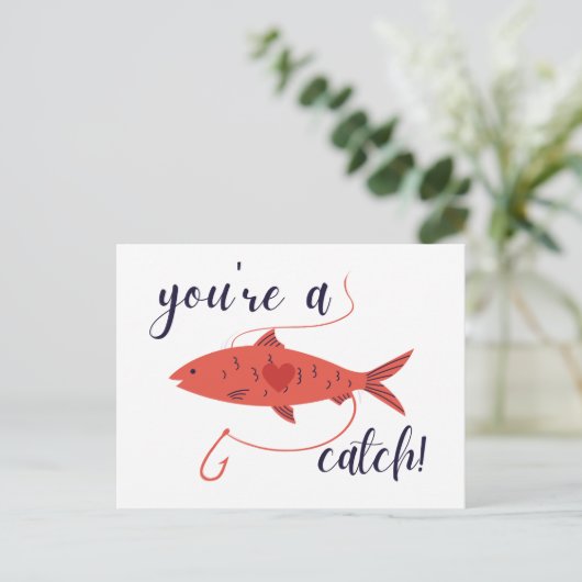 Funny Valentine's Day Postkarte (Stehend Vorderseite)