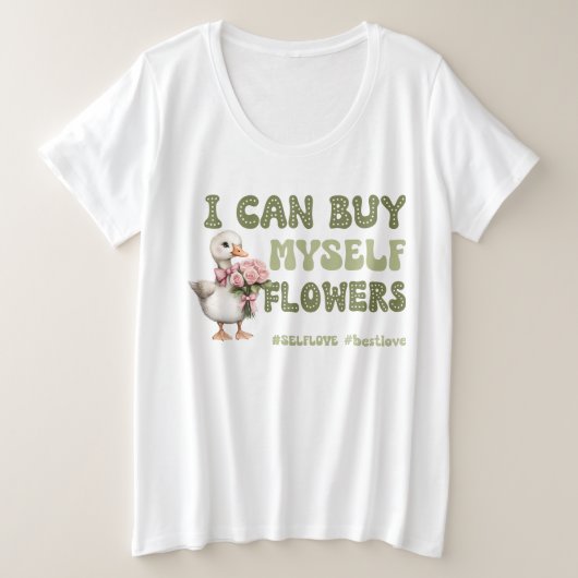 Funny Valentine's Day Self Liebe Große Größe T-Shirt (Design vorne)