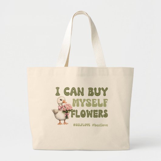 Funny Valentine's Day Self Liebe Jumbo Stoffbeutel (Vorne)