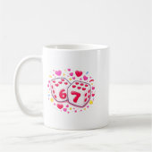 Funny Valentines Day Shirt Cute Dice 67 Meme 6-7 S Kaffeetasse (Links)