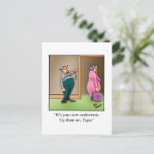 Funny Valentine's Day Spaß Postkarte (Stehend Vorderseite)