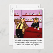 Funny Valentine's Day Spaß Postkarte (Vorne/Hinten)