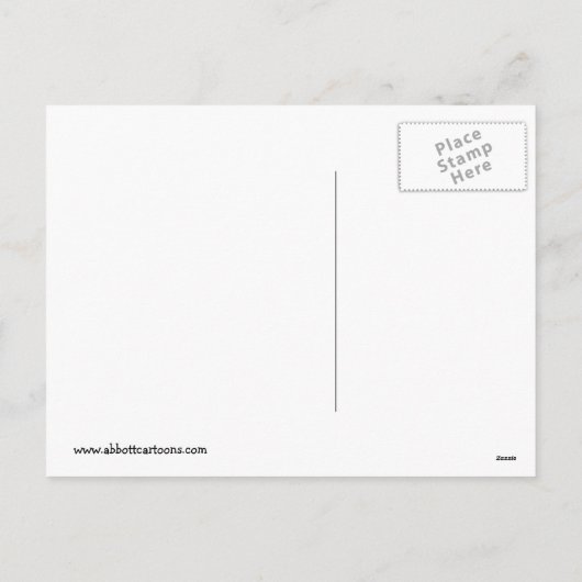 Funny Valentine's Day Spaß Postkarte (Rückseite)