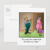 Funny Valentine's Day Spaß Postkarte (Vorne/Hinten)