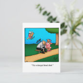 Funny Valentine's Day Spaß Postkarte (Stehend Vorderseite)