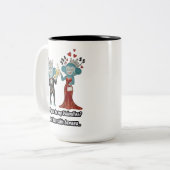Funny valentine's present zweifarbige tasse (Vorderseite Links)