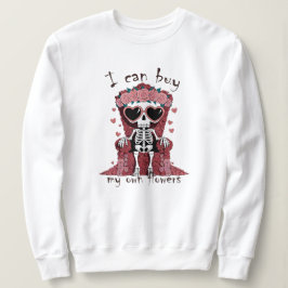 Funny Valentine's Skelett Sweatshirt