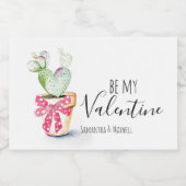 Funny Valentines Sparklassensee Schaumweinetikett (Einzelnes Label)