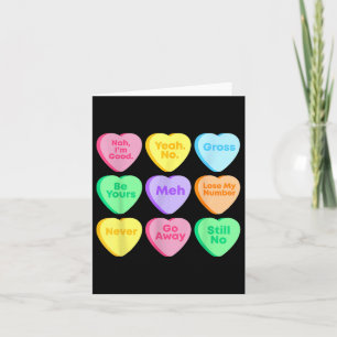 Funny Valentinstag Affirmations Candy Heart Karte