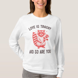 Funny Valentinstag Basic Langschläfchen T-Shirt