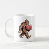 Funny Valentinstag Bigfoot Herzstück Lugano Gester Kaffeetasse (Links)