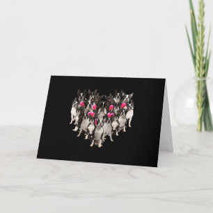 Funny Valentinstag Boston Terrier Herzgeschenk Hun Dankeskarte