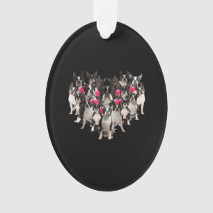 Funny Valentinstag Boston Terrier Herzgeschenk Hun Ornament