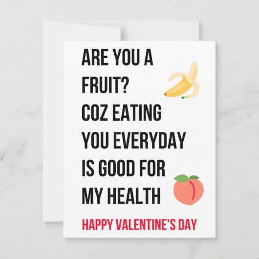 Funny Valentinstag Card Feiertagskarte (Vorderseite)