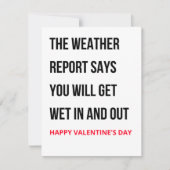 Funny Valentinstag Card Feiertagskarte (Vorderseite)