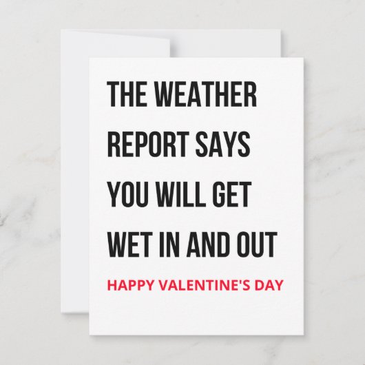 Funny Valentinstag Card Feiertagskarte (Vorderseite)