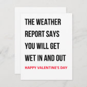 Funny Valentinstag Card Feiertagskarte (Vorne/Hinten)