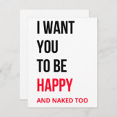 Funny Valentinstag Card Feiertagskarte (Vorne/Hinten)