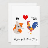 Funny Valentinstag Card für ihn Feiertagskarte (Vorne/Hinten)