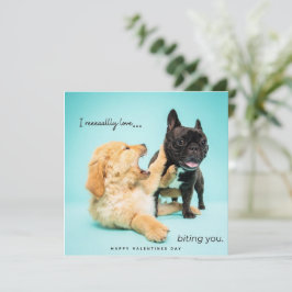 Funny Valentinstag Card - Hundewaschkarte Feiertagskarte