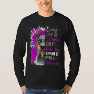 Funny Valentinstag Doberman Mama Mutter Besitzer s T-Shirt