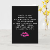 Funny Valentinstag Ex Boyfriend Poem Karte (Gelbe Blume)