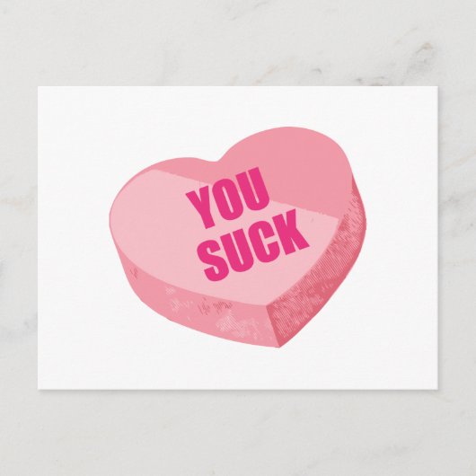 Funny Valentinstag Feiertagspostkarte (Vorderseite)