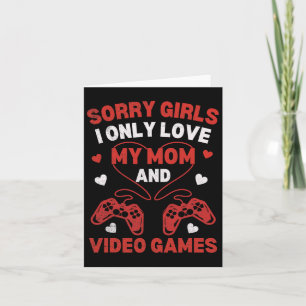Funny Valentinstag for Boys Kids Video Games Fun Karte