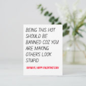 Funny Valentinstag Geschenke & Karte (Stehend Vorderseite)