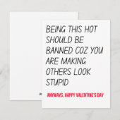 Funny Valentinstag Geschenke & Karte (Vorne/Hinten)