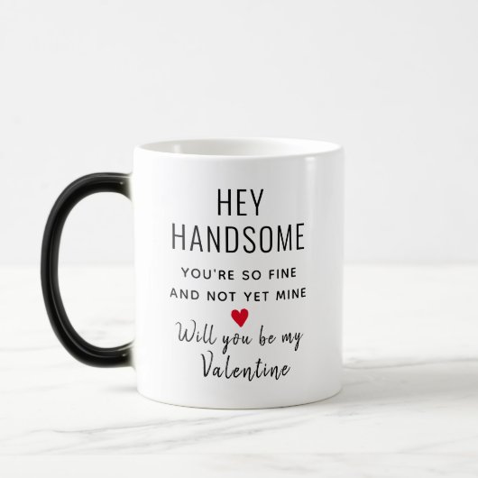Funny Valentinstag Handsome Boyfriend Gedicht Verwandlungstasse (Links)