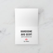 Funny Valentinstag Kiss Boyfriend Personalisiert Feiertagskarte (Innenseite)