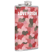 Funny Valentinstag Paper Hearts Liebe Pop Flachmann (Rechts)