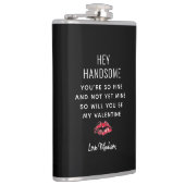 Funny Valentinstag Poem Boyfriend Personalisiert Flachmann (Rechts)